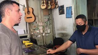 Garcia Guitars - conversa com Lindomar Luthier - Regulagem e Goma laca Cavaco Do Souto 2009