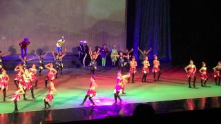 Jazz Dance of Green, Pink, Red, Blue Rubies in Snow White Show 2015