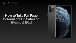 How to Take Full Page Screenshots in Safari on iPhone & iPad