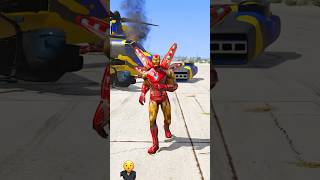 GTA V : IRON-MAN VS KID IRON-MAN MATCH, WHO IS RICHER ? S02🤑#shorts #gta5