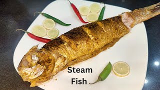 Steam Fish Withoutt Steamer | Resturant Style Steamed Fish Recipe |