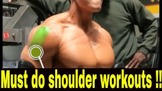 Grow big 3D shoulders - Tips and training -  Some of the best shoulder workouts !!