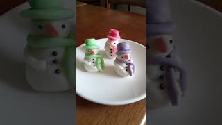 my fondant snow man