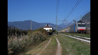 IL SALUTO DELLA 186.285 IN 4K. #brennerbahn #ferroviadelbrennero #bombardier #trenomerci #zug