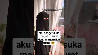 Masha Allah ukhti suka menutup aurat dengan memakai Niqob