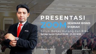 Presentasi Seminar Bisnis Syariah - Zoom Meeting