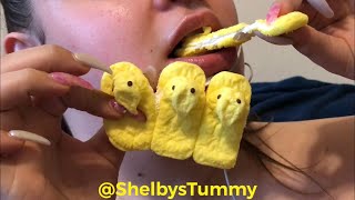 ASMR EATING SOUNDS- 🐣EASTER ADDITION - PEEPS🐣| SHELBY XOXO'S LIFE