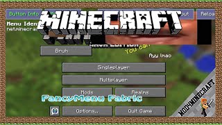 FancyMenu Fabric Mod 1.18.1  & Tutorial Downloading And Installing For Minecraft