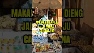 Jalan Menuju Candi Arjuna Sudah Ramai Pedagang Makanan Khas dieng #shorts