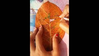 ||Eid Mubarak||leaf cutting art||eid special leaf cutting art |#art#viral#leafart#karabi#shortvideo#