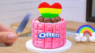 🌈Rainbow Cake Recipes🌈Making Miniature Rainbow OREO Chocolate Cake Decorating Ideas🌈