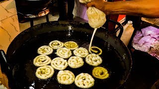 Jalebi Recipe - Crispy Crunchy Juicy Instant Perfect Jalebi - STREET FOOD IN Dhaka Tasty Food Ranger