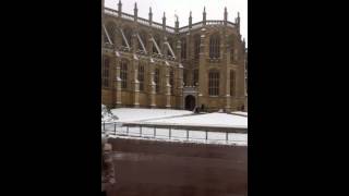 Marching up and down at Windsor Castle