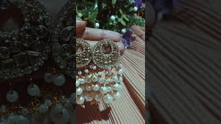 The perfect accessory for any occasion 🌟 #kundan #earrings #trending #yt #youtube #ytshorts #love