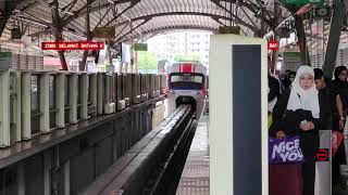 Monorail Departing from KL Sentral Station - Monorel berlepas dari Stesen KL Sentral