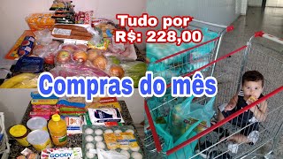 Compras do Mês de Junho / Gastamos somente 228,00 reais 😱/ Guanabara