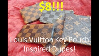 Let's Dupe the Louis Vuitton Key Pouch! Review and Comparison of 3 Amazon Inspired Items - Bargain!