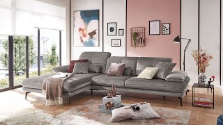 Flexibles Sofa SO 3500 von set one by Musterring mit motorischem Sitzvorzug