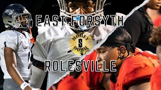 TOP 5 WR IN THE COUNTRY Noah Rodgers and Rolesville take on East Forsyth (FULL HIGHLIGHTS)