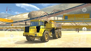 mengendarai dump truck tambang besar - heavy machine & mining simulator - android gameplay