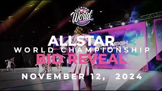 November 12, 2024 - Allstar World Championship Bid Reveal