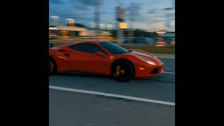 Ferrari leaving car show #ferrari #launch #exotic #red