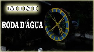 Mini roda d'água - Roda d'água pequena - Mini roda d'água para jardim