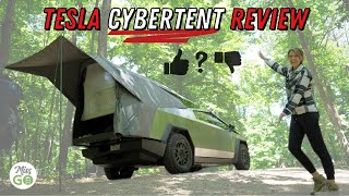 Tesla Cybertent Review (Cybertruck Tent EV Camping)