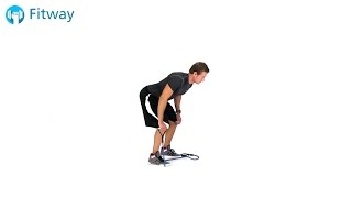 How To Do: Resistance Band Row - Bent Over Overhand Grip Single Arm | Back Workout Exercise