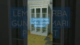 Lemari Serba Guna Lemari Hias Atau Lemari Perabot Model 3 Badan #lemarikaca #lemarihias #lemarisudut