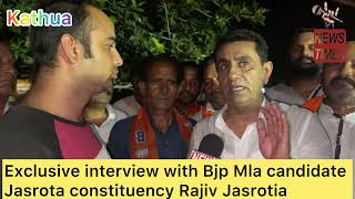 Exclusive interview with Rajeev Jasrotia Bjp’s Mla Candidate from Jasrota constituency