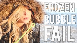 FROZEN BUBBLES! | It's So Cold Everything Froze 😳 | -10 DEGREES! | A Lazy Saturday