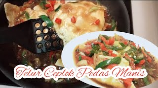 Resep Telur Ceplok Bumbu Pedas Manis // Masakan Simple