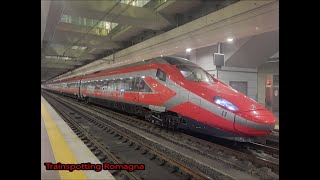 IL PRIMO ETR 600 CON LA NUOVA LIVREA FRECCIAROSSA 2022 SUL FA BOLZANO-ROMA A BOLOGNA CENTRALE AV!