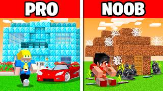 Casa de Pro do Kass vs. Casa de Noob do KR no Minecraft!