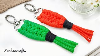 DIY Macrame Keychain | Llaveros en Macramé  | Easy Paracord Keychain Tutorial