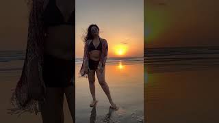 Actress Poonam Bajwa's  latest hot bikini photo shoot in beach