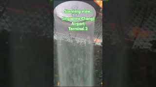 OMG.😱😱😱waterfall in the Airport Terminal???..