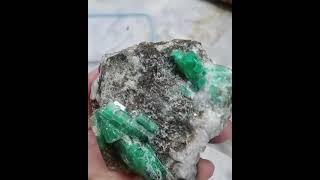 Swat Emerald Specimen #crystals #minerals #swat #emerald #nature #green #collector