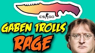 GABEN TROLLS - FUNNY AND RAGE MONTAGE! CS:GO CASE OPENING