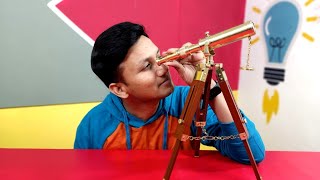 Unique Brass Telescope - Unboxing and Review - Peephole View Toys