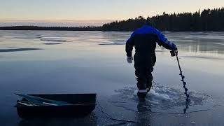 Jäänalle katiska Kitkajärvelle