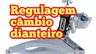 regulagem do câmbio dianteiro da bicicleta corrente caindo