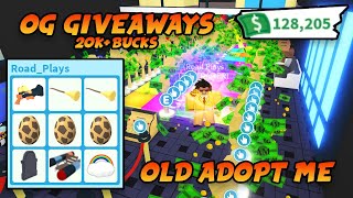 Roblox OG Adopt Me Giveaways - 20k+ Bucks (Old Adopt Me)