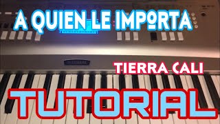 A Quien le Importa? - Tierra Cali (Melodia Tutorial en Teclado)