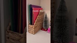 Winter room reset #youtubeshorts #aesthethic #christmas#winter #roomdecor #reset