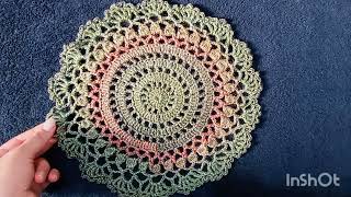 How to Crochet Round Lace Doily/Part 2