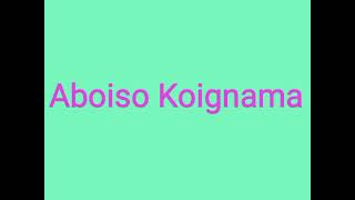 Aboiso Koignama || New Kokborok Official Kaubru Music Song Video Kaubru Song Full Music