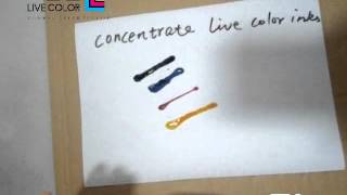 Concentrate live color inks