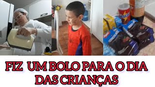 FIZ BOLO GELADO PARA O DIA DAS CRIANÇAS NA ESCOLA+FANTASIA DO ISAC